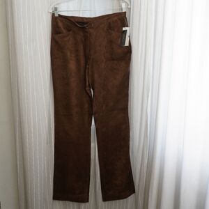 Milano Rich Brown Suede Trousers